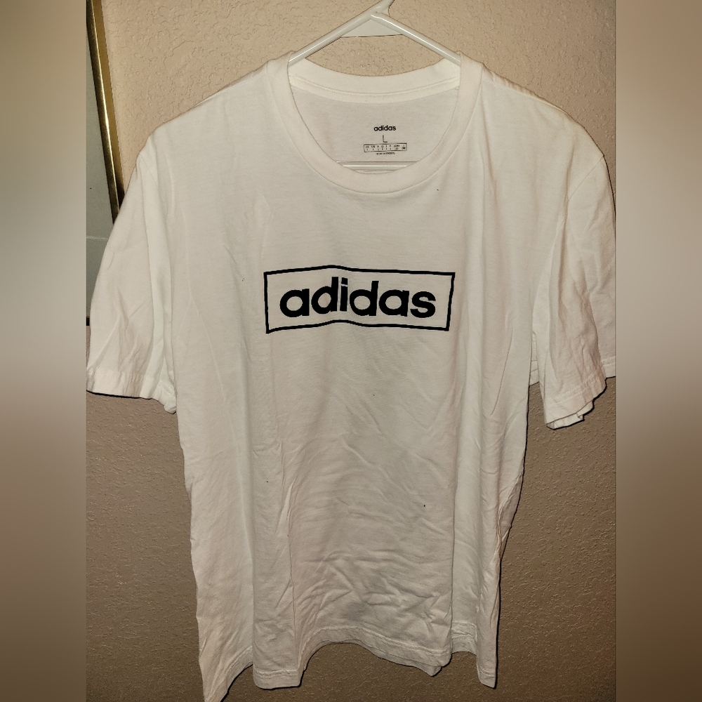 Adidas Men's White T-Shirt